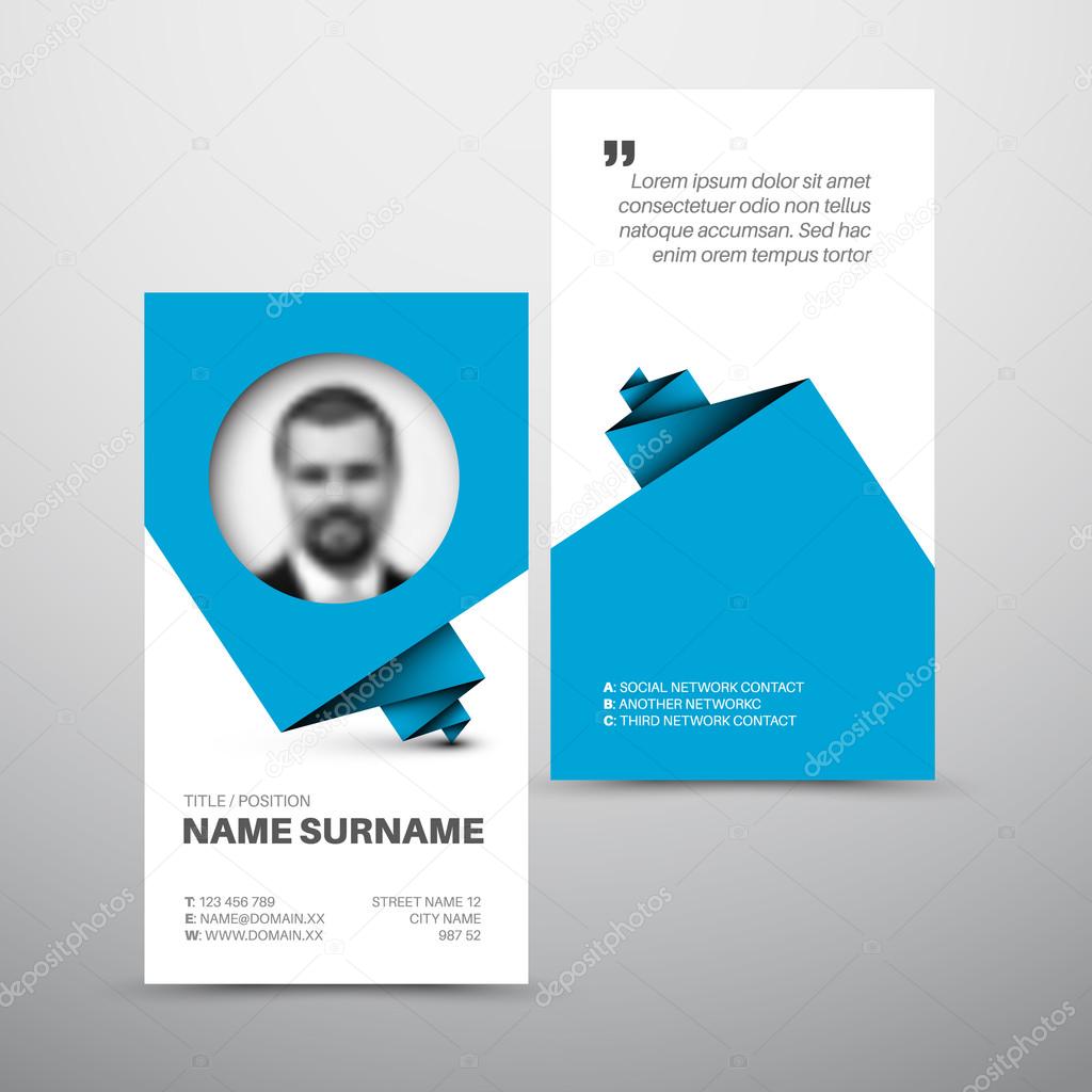 Modern simple light business card