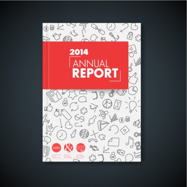 Modern soyut broşür tasarım şablonu