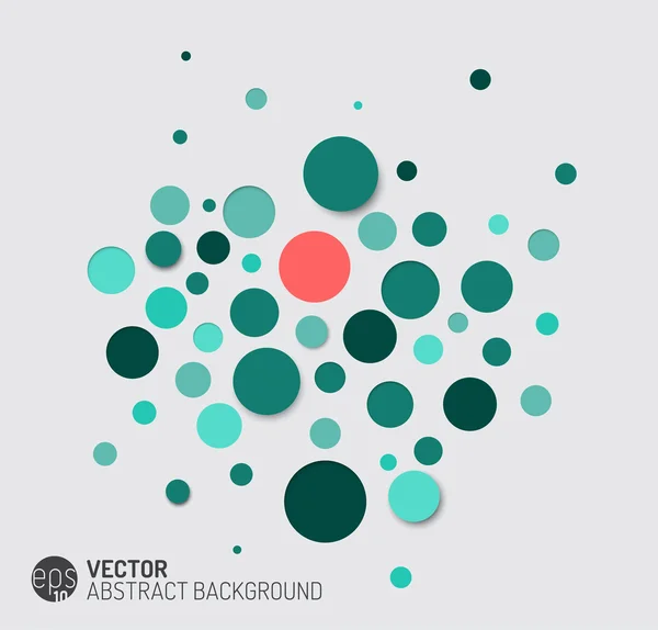 Antecedentes abstractos con círculos azules — Vector de stock