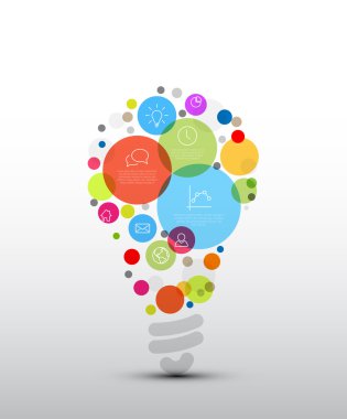 fikir Infographic şablonu