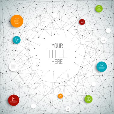 Infographic ağ kalıp banın ile