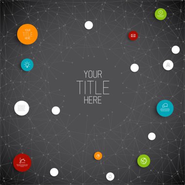 soyut halkalar illüstrasyon