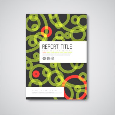 Modern soyut broşür tasarım şablonu