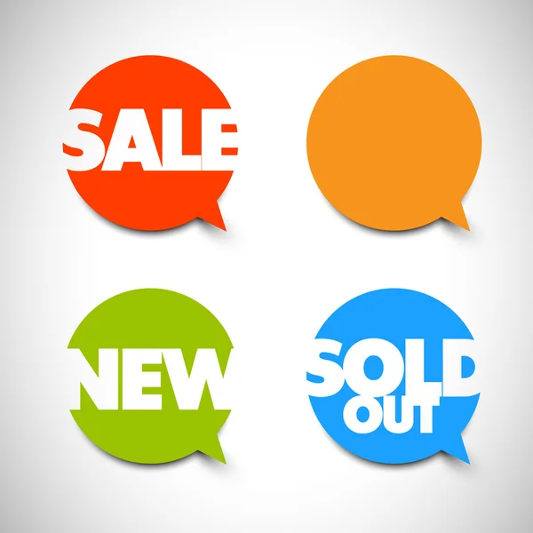 Speech bubble pointers — Stock Vector