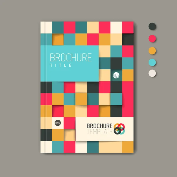 Moderne abstracte brochure ontwerpsjabloon — Stockvector