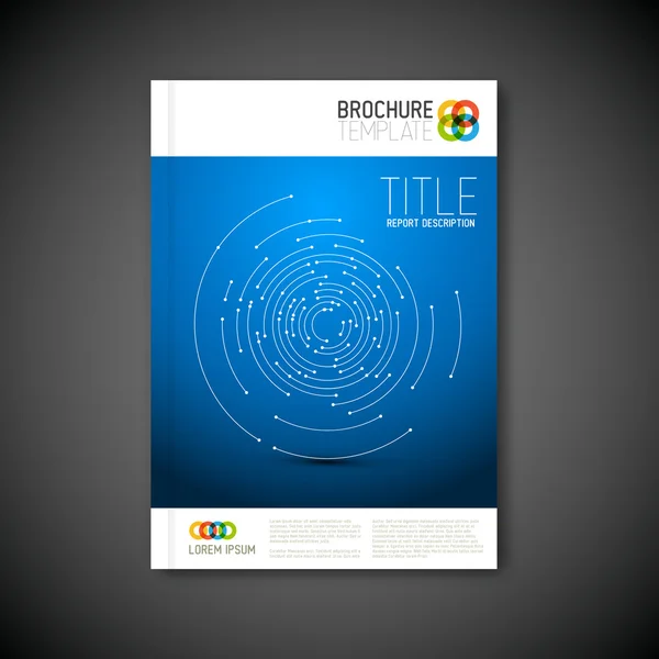 Brochure d'ingénierie constructione moderne — Image vectorielle