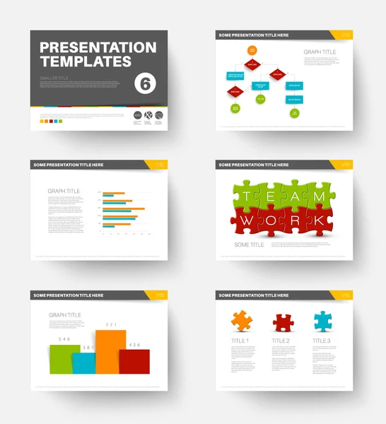 Plantilla para diapositivas de presentación — Archivo Imágenes Vectoriales