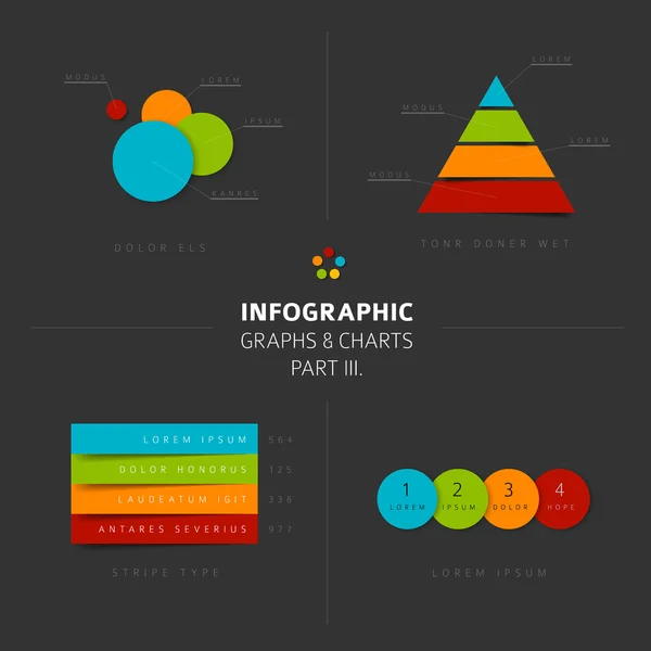 Infografiki statystyki wykresy i wykresy — Wektor stockowy