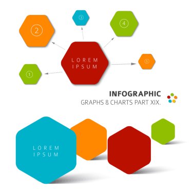 düz tasarım Infographic öğeleri