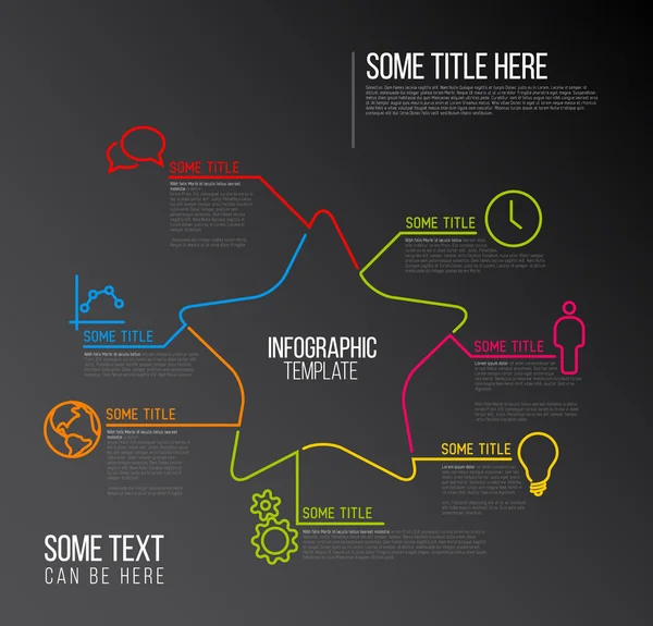 Vorlage für die Infografik — Stockvektor