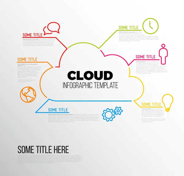 Modèle de rapport infographique — Image vectorielle