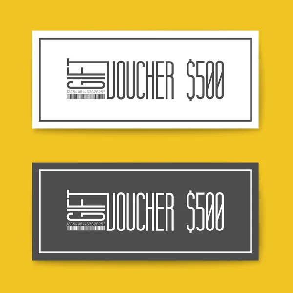 Conjunto de tarjetas de regalo — Vector de stock