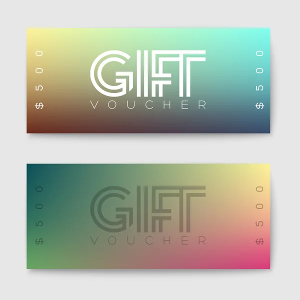 Conjunto de tarjetas de regalo — Vector de stock