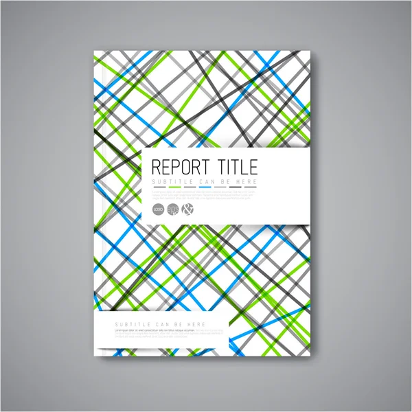 Modern abstract brochure template — Stock Vector