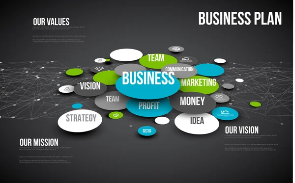 Business infographic schema — Stock vektor