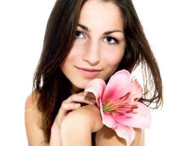 Lily ile güzel bir kadın.