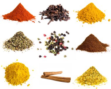 çeşitli renkli gerekçesiyle baharat