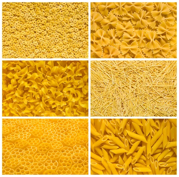 Collezione pasta italiana — Foto Stock