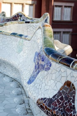 Ünlü Park Guell ayrıntılar.