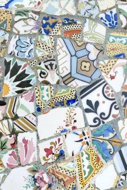 Ünlü Park Guell ayrıntılar.