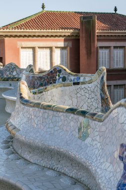 Ünlü Park Guell ayrıntılar.