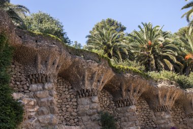 Ünlü Park Guell ayrıntılar.