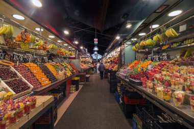 Ünlü La Boqueria pazarı