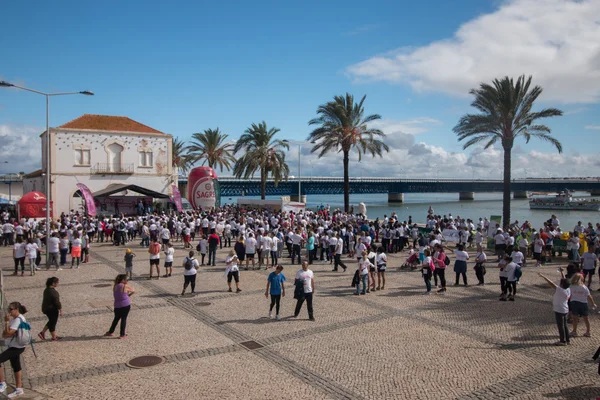 Evento Mamamaratona contra o cancro da mama — Fotografia de Stock