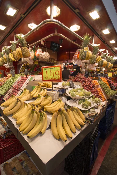 Ünlü La Boqueria pazarı — Stok fotoğraf