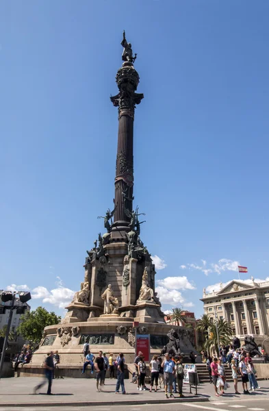Пам "ятник Колумбу в Барселоні — стокове фото