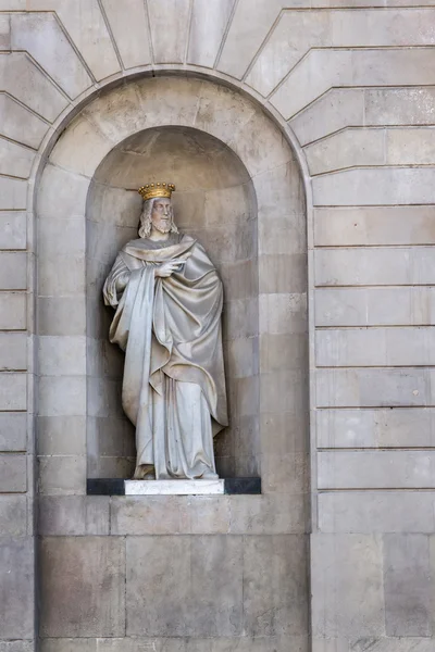 Statue of King Jaime, the conquistador — Stock Photo, Image