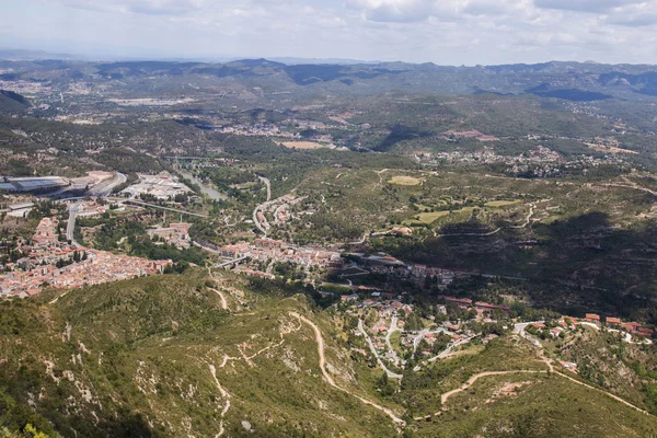 Hermosas montañas de Montserrat — Foto de Stock