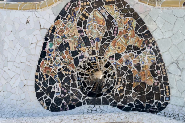 Detalles del famoso Parque Güell — Foto de Stock