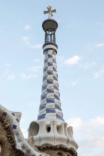 Detalhes do famoso Park Guell — Fotografia de Stock