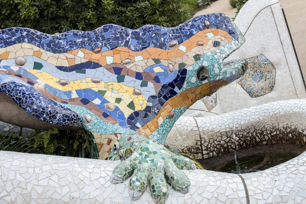 Detalhes do famoso Park Guell — Fotografia de Stock