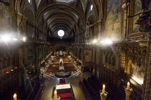 Abadia beneditina nas montanhas de Montserrat — Fotografia de Stock