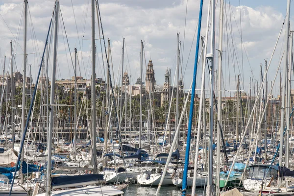 Marina w Port Vell, Barcelona — Zdjęcie stockowe