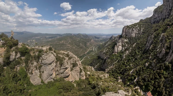 Hermosas montañas de Montserrat — Foto de Stock