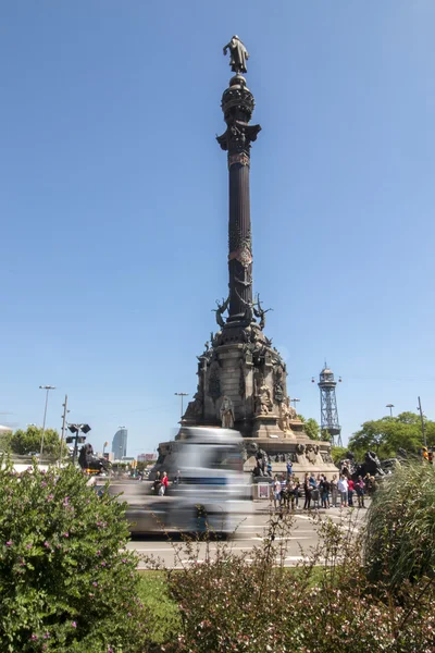 Monumento a Colón en Barcelona — Foto de Stock