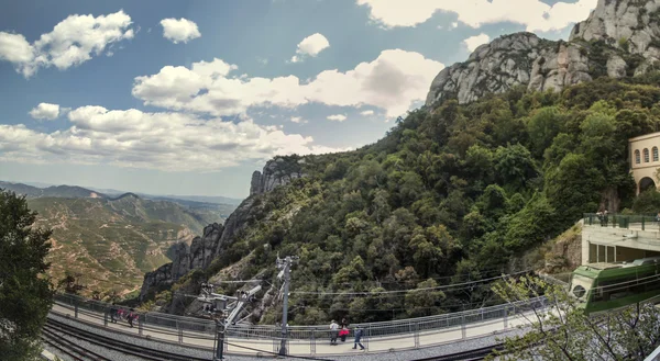 Hermosas montañas de Montserrat — Foto de Stock