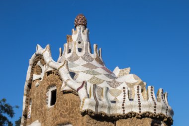 Ünlü Park Guell ayrıntılar.