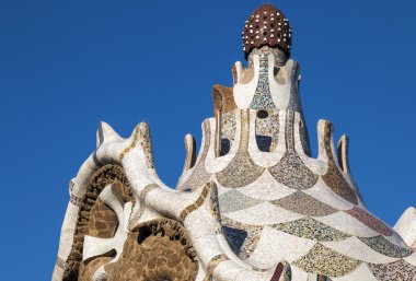 Ünlü Park Guell ayrıntılar.