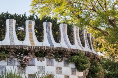 Ünlü Park Guell ayrıntılar.