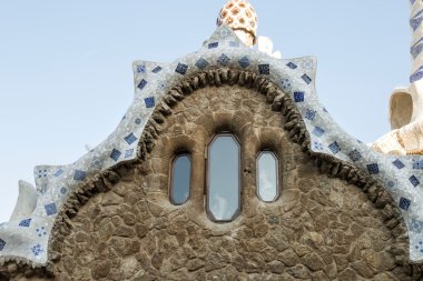 Ünlü Park Guell ayrıntılar.