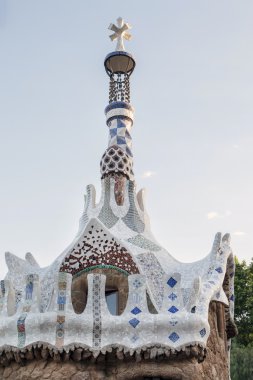 Ünlü Park Guell ayrıntılar.