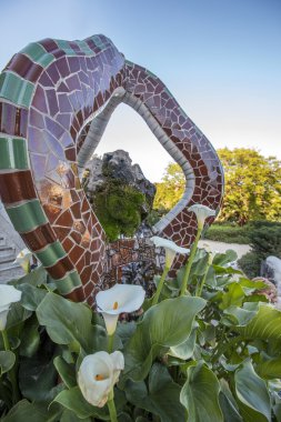 Ünlü Park Guell ayrıntılar.