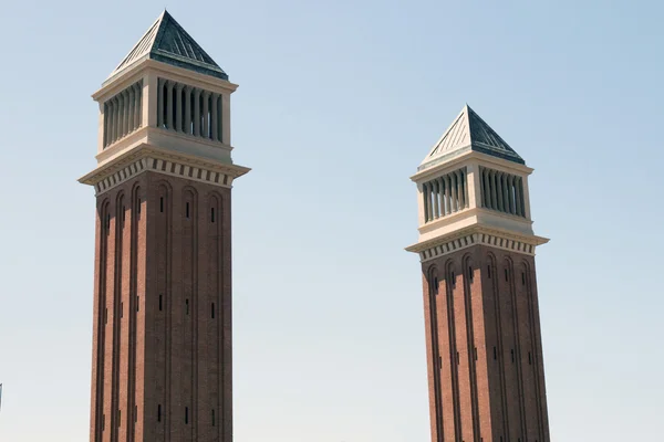 Dos torres venecianas — Foto de Stock