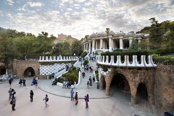 Dettagli dal famoso Park Guell — Foto Stock