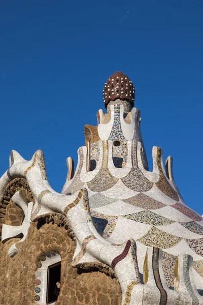 Detalhes do famoso Park Guell — Fotografia de Stock