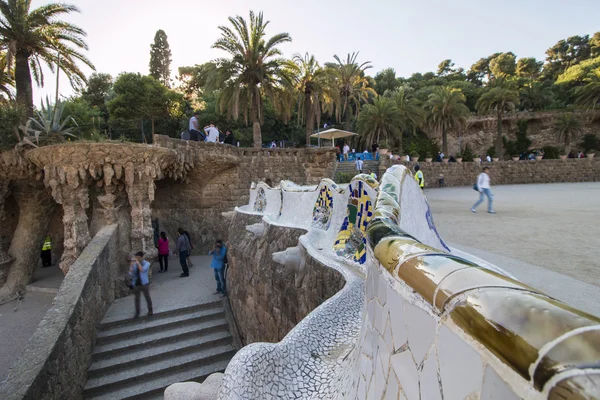 Ünlü Park Guell ayrıntılar.